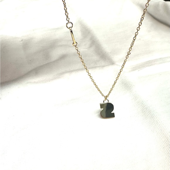 Coach 80's Retro Alphabet S Charm Necklace. New no tag - Picture 2 of 4